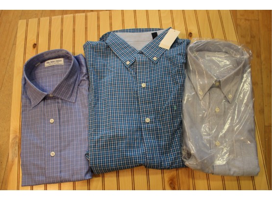 Three New Men's Dress Shirts, IZOD, The Shirt Store