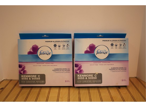 Two Boxes New FEBREZE KENMORE C 5055 & 50558 Canister Vacuum Bags