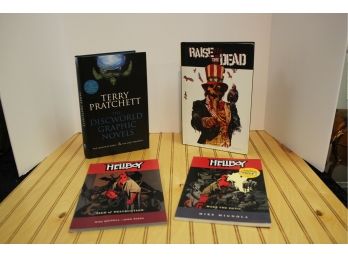 Mixed Lot Four Comic Books (Hellboy, Terry Pratchett, Raise The Dead)