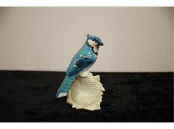 Vintage GOEBEL W Germany Porcelain 3.5' Blue Jay Figurine