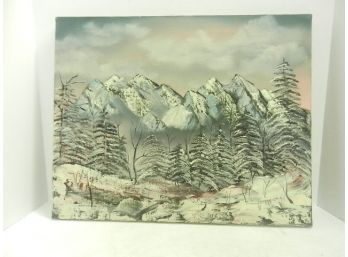 Winter Landscape, Artist Meade - Paint On Canvas