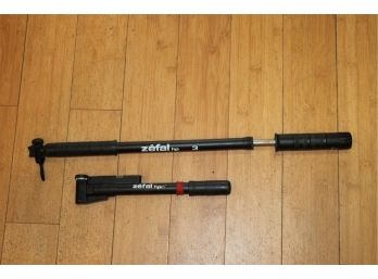 Two Pre Owned ZEFAL Bicycle Pumps, HpX3 & Hpr