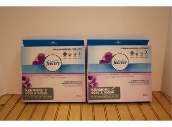 Two Boxes New FEBREZE KENMORE C 5055 & 50558 Canister Vacuum Bags