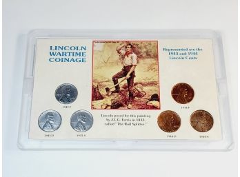 Lincoln Wartime Coinage 1943 -1944 6 Coin Set Uncirculated