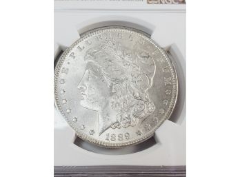 1889 Morgan Dollar MS63 NGC Slabbed And Graded