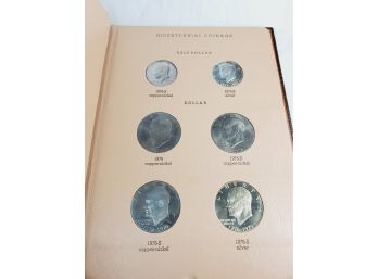 Full  Dansco Album Of Bicentennial Coinage Including US Silver  Quarter, Half And Dollar