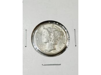 1937 Mercury Dime Silver UNC