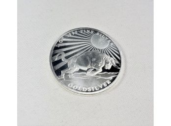 1 Oz  .999 Silver Round Atlas/bull Coin