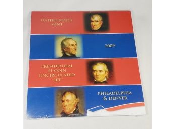 2009 U.S. Mint Presidential Dollar (8 Coin) Uncirculated Set Sealed