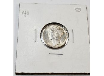 1941 Mercury Silver Dime UNC