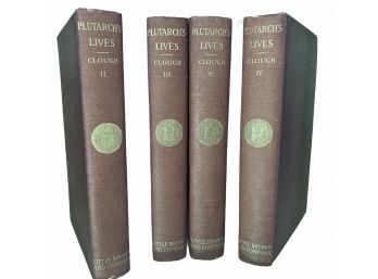 Four Volumes Oxford Editions Plutarch's Lives By A.H. Clough