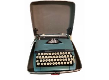 Vintage Sears Citation Blue Manual Typewriter (A)