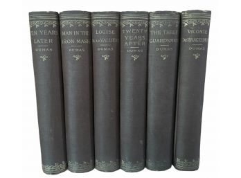 Six Volumes Of Alexander Dumas Books