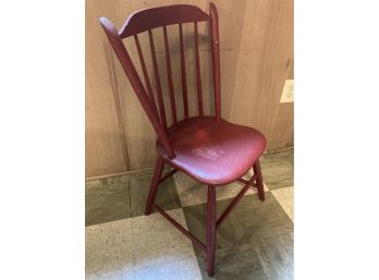 Antique Red Painted Child Chair