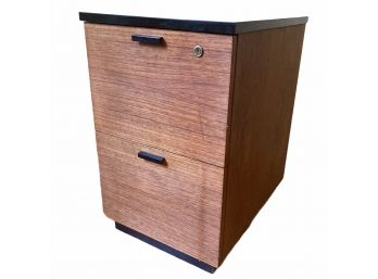 Oak Double Door File Cabinet By Robert John Circa 1970