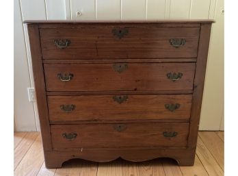 Antique Dresser With Four Deep Drawers