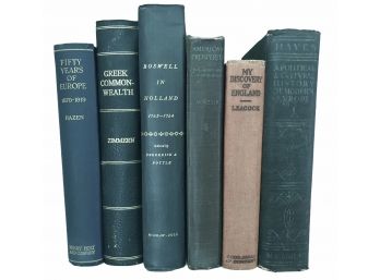 Collection Of Six History Books -England, Europe, Greece