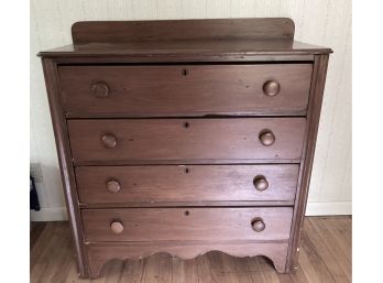 Antique Pine Dresser With Four Drawers