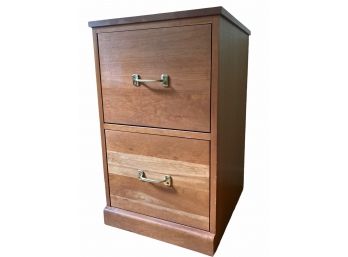 Two Drawer Wood  File Cabinet