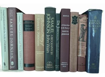 Collection Of Hard Cover Books On Samuel Johnson