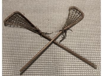 Two Lacrosse Sticks From The 1930s