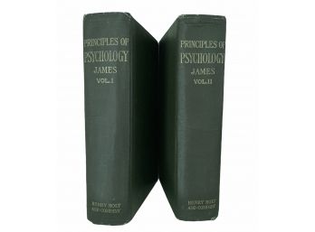 Two Volumes 'Principles Of Psychology' By William James