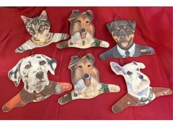 Cat And Dog Shaped Hangers By Stupell Made In USA 15.5'x 14'