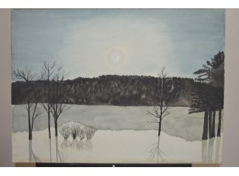 Winter Scene On Board March 1949  30'x22'