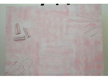 Mixed Media Abstract In Pink  24'x18' I.R.M