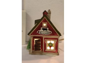 Department 56 New England Village Series Otis Hayes Butcher Shop