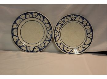 Dedham Pottery Bunny Dessert Plates (2)