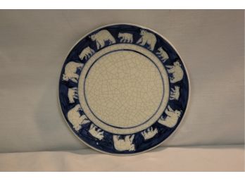 Dedham Pottery Bear Plate