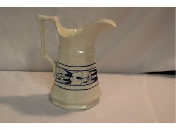 Dedham Pottery Flower Pitcher (C)