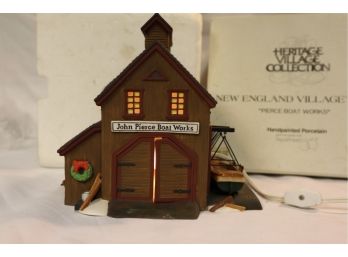 Department 56 New England Village Series Pierce Boat Works