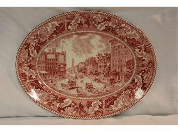 Johnson Bros. England Barnum's Museum Platter 12' X 9.5'