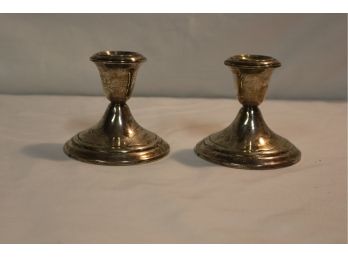 Gorham Sterling Weighted Candle Holders