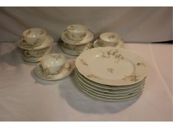 Haviland & Co. Limoges Dinner Plates And Cups And Saucers