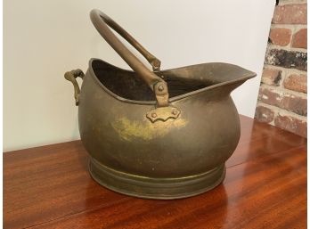 Traditional Brass Coal Bucket