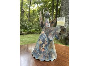 Angel Metal Votive Holder