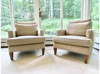 Fabulous Pair Of Mid Century Henredon Upholstered  ArmChairs