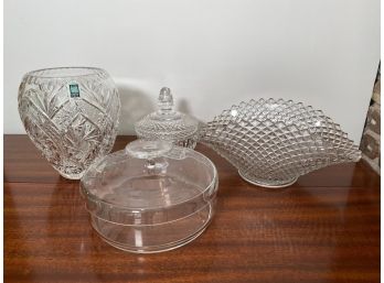 Crystal And Glass Collection  - 4 Piece