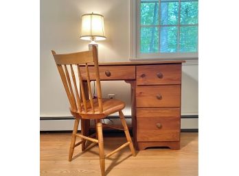 Classic Pine Desk And Chair