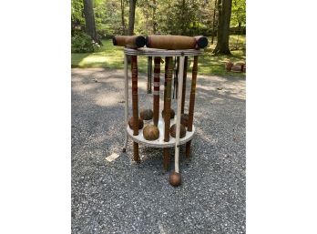 Vintage Croquet Game Set