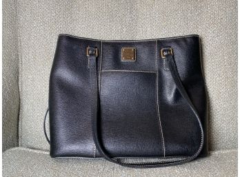 Black Dooney & Bourke Pebble Leather Hand Bag