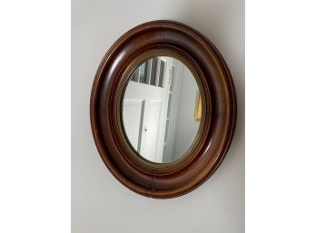 Oval Mahogany Framed Mirror