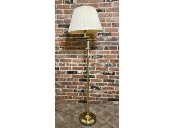 Aged  Brass Floor Lamp