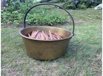 Vintage Brass Cooking Pot