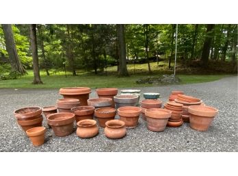 Collection Of Clay Pots - 27 Pieces