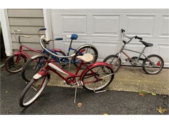 Set Of 4 - Vintage Bicycles