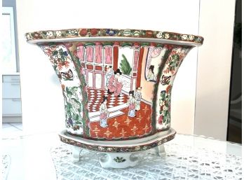 Hand Painted Porcelain Planter